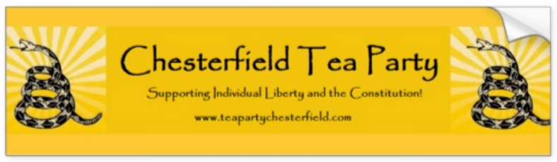 Chesterfield Tea Party Bumper Sticker